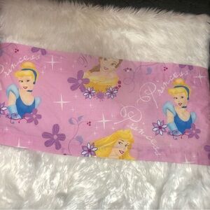 1 VINTAGE Disney Princess Valence Curtain Cinderella Belle Sleeping Beauty Pink